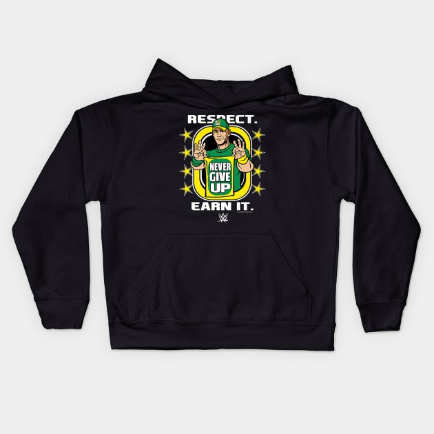 John Cena Respect Earn It Cartoon Kids Hoodie by Holman